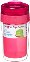 Термокружка для кофе Sistema To-Go Twist 'n' Sip Coffee, 315 мл Red (21477)