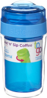 Термокружка для кофе Sistema To-Go Twist 'n' Sip Coffee, 315 мл Blue (21477)