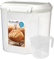 Контейнер с мерным стаканом Sistema Bake-It, 2,4 л White (1240)