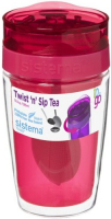 Термокружка для чая Sistema To-Go Twist 'n' Sip Tea, 370 мл Red (21476)