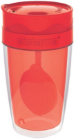 Термокружка для чая Sistema To-Go Twist 'n' Sip Tea, 370 мл Orange (21476)