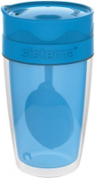 Термокружка для чая Sistema To-Go Twist 'n' Sip Tea, 370 мл Blue (21476)