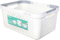 Корзина для белья Sistema Home Basket 18,5 л, White (51215)