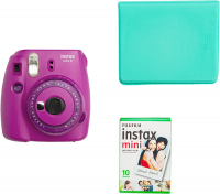 Фотоаппарат моментальной печати Fujifilm Instax Mini 9 Purple Lollipop SET