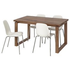IKEA - МОРБИЛОНГА / ЛЕЙФ-АРНЕ Стол и 4 стула ИКЕА