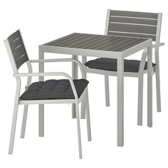 IKEA - ШЭЛЛАНД Садовый стол и 2 легких кресла ИКЕА