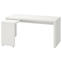 IKEA - МАЛЬМ Письменный стол с выдвижной панелью ИКЕА