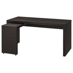 IKEA - МАЛЬМ Письменный стол с выдвижной панелью ИКЕА