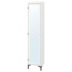 IKEA - СИЛВЕРОН Высокий шкаф с зеркальной дверцей ИКЕА