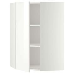 IKEA - МЕТОД Угловой навесной шкаф с полками ИКЕА