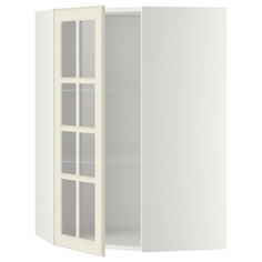 IKEA - МЕТОД Углов навесн шк с полками/сткл дв ИКЕА