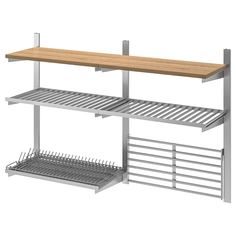 IKEA - КУНГСФОРС Накл шина/полка/сушилка/наст реш ИКЕА
