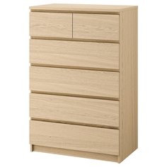 IKEA - МАЛЬМ Комод с 6 ящиками ИКЕА