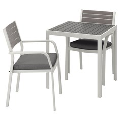 IKEA - ШЭЛЛАНД Садовый стол и 2 легких кресла ИКЕА