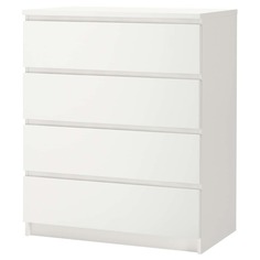 IKEA - МАЛЬМ Комод с 4 ящиками ИКЕА