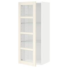 IKEA - МЕТОД Навесной шкаф с полками/стекл дв ИКЕА