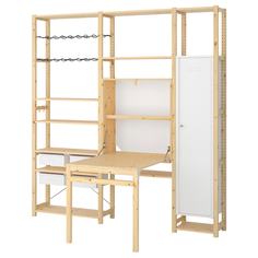 IKEA - ИВАР 3 секции д/хранения+складной столик ИКЕА