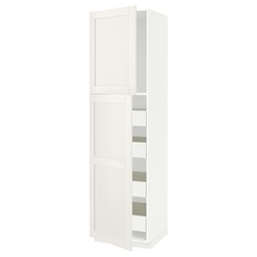 IKEA - МЕТОД / ФОРВАРА Высокий шкаф/2дверцы/4ящика ИКЕА