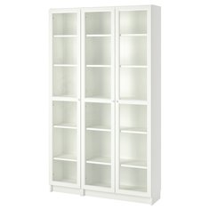 IKEA - БИЛЛИ / ОКСБЕРГ Шкаф книжный со стеклянными дверьми ИКЕА