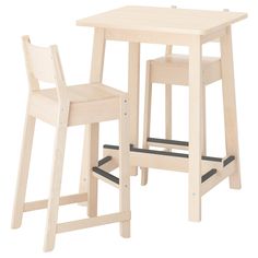 IKEA - НОРРОКЕР / НОРРОКЕР Барный стол и 2 барных стула ИКЕА