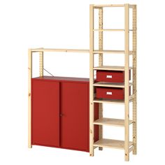 IKEA - ИВАР Стеллаж со шкафами/ящиками ИКЕА