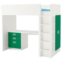 IKEA - СТУВА / ФРИТИДС Кровать-чердак/3 ящика/2 дверцы ИКЕА