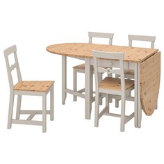 IKEA - ГЭМЛЕБИ Стол и 4 стула ИКЕА