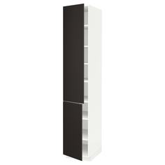IKEA - МЕТОД Высокий шкаф с полками/2 дверцы ИКЕА