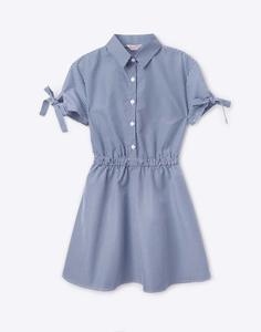 Клетчатое платье-рубашка для девочки Gloria Jeans