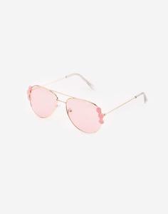 Детские солнцезащитные очки-авиаторы розовые Gloria Jeans