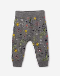 Серые брюки с рисунками для малыша Gloria Jeans