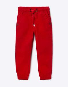 Красные брюки-джоггеры для мальчика Gloria Jeans