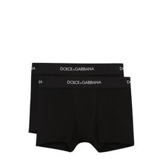 Комплект из двух боксеров с логотипом бренда Dolce & Gabbana
