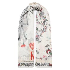 Шелковый шарф Alexander McQueen