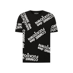 Хлопковая футболка Comme des Fuckdown