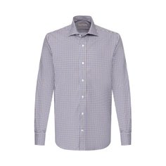 Рубашка из смеси хлопка и льна Luciano Barbera