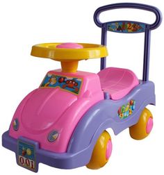Игрушка СТРОМ Каталка автомобиль для девочек (разноцветный)