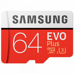 Карта памяти Samsung MicroSDXC 64GB Class 10 EVO Plus (MB-MC64G)