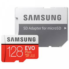 Карта памяти Samsung MicroSDHC 128GB Class 10 EVO Plus (MB-MC128GARU)