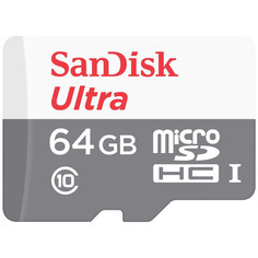 Карта памяти SanDisk MicroSDHC 64Gb Ultra Android (SDSQUNS-064G-GN3MA)