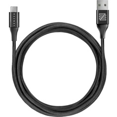 Кабель Lenzza Nylon Braided USB Type-C Kevlar Cable 2m Black