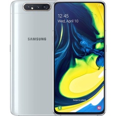 Смартфон Samsung Galaxy A80 (2019) серебристый