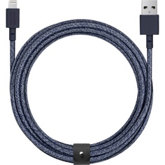 Кабель Native Union BELT-KV-L-IND-3 Belt Cable, 3 м, индиго