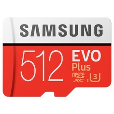 Карта памяти Samsung MicroSDHC 512GB Class 10 EVO Plus (MB-MC512GARU)