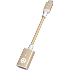 Переходник Adam Elements CASA F13 USB-C-USB-A, золотой
