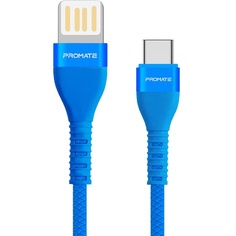 Кабель Promate USB Type-C VigoRay-C, 1.2 м, синий