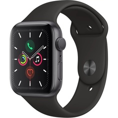 Смарт-часы Apple Watch Series 5 44 мм серый космос, спортивный ремешок