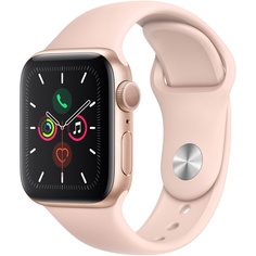 Смарт-часы Apple Watch Series 5 40 мм розовый песок, спортивный ремешок