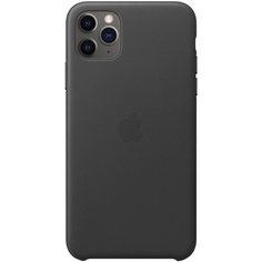 Чехол для смартфона Apple iPhone 11 Pro Max Leather Case, черный