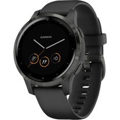 Смарт-часы Garmin Vivoactive 4S черные с серым безелем (010-02172-13)